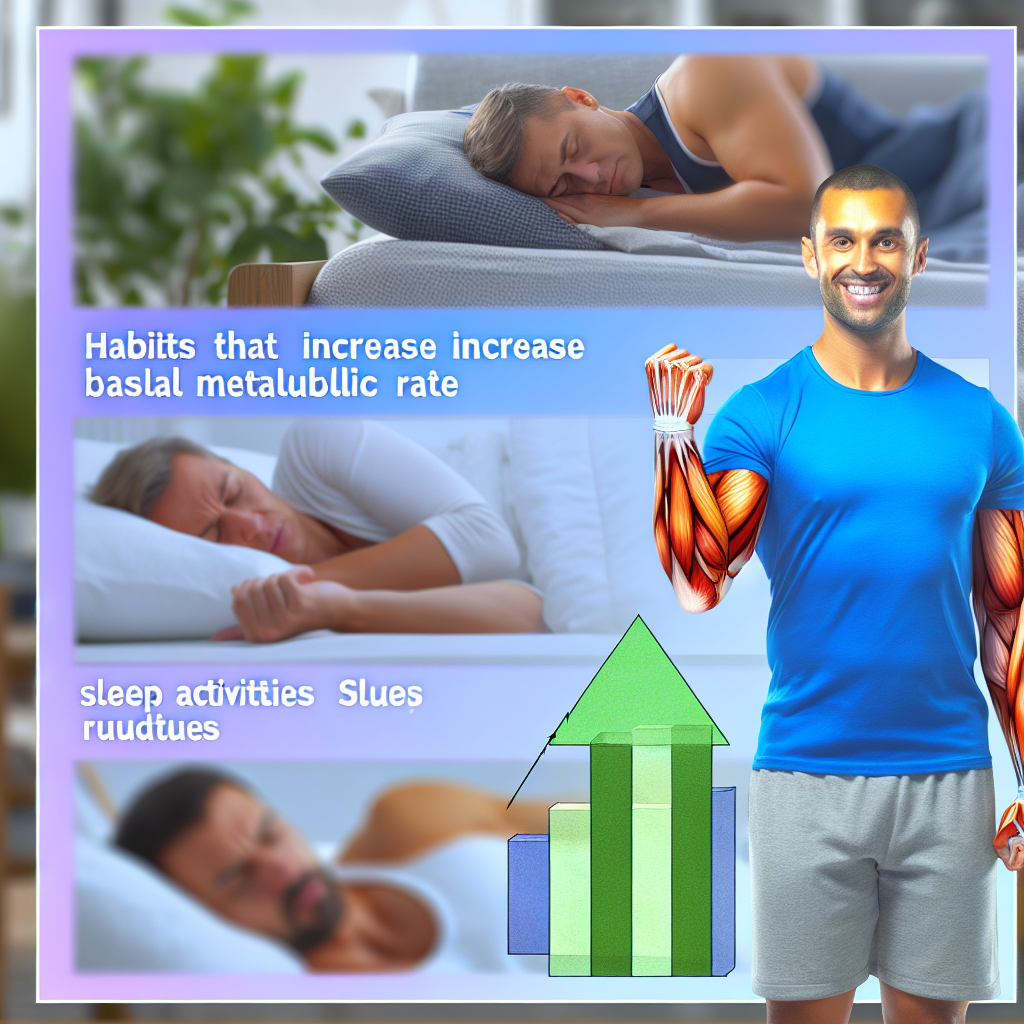 기초대사량을 표현하는 남자와 수면모습을 보여줌