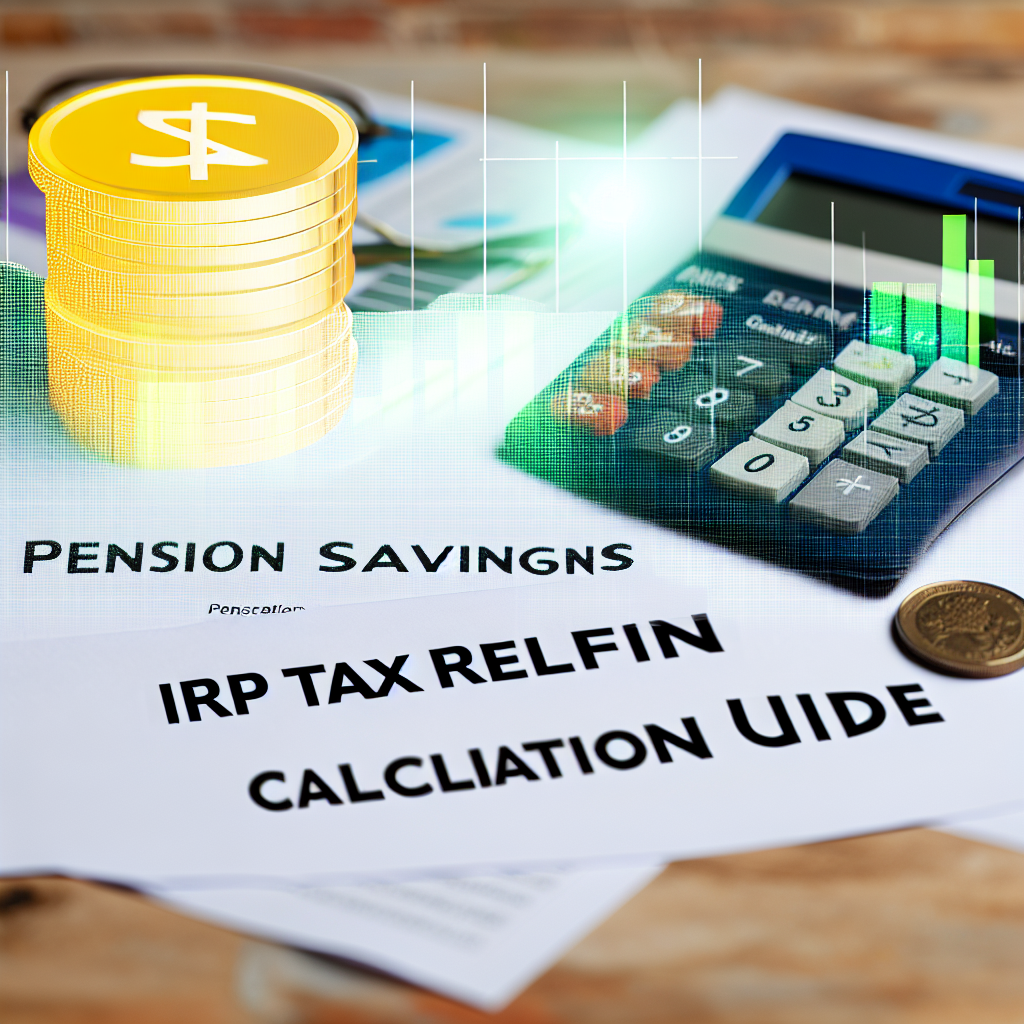 연금저축과 IRP 서류와 계산기가 보여짐